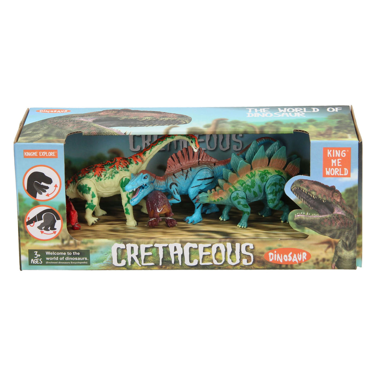 Luksus dino legesæt, 6 stk.