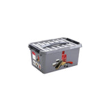 Sunware q-line skopudseræske med indsats 15l - 40x30x18 cm - metal sort