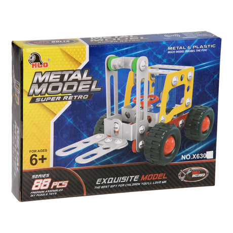 Byggesæt metal - gaffeltruck, 88 stk.
