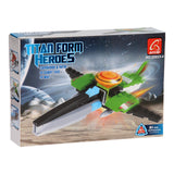 Byggesæt titan heroes - space green, 51 stk.