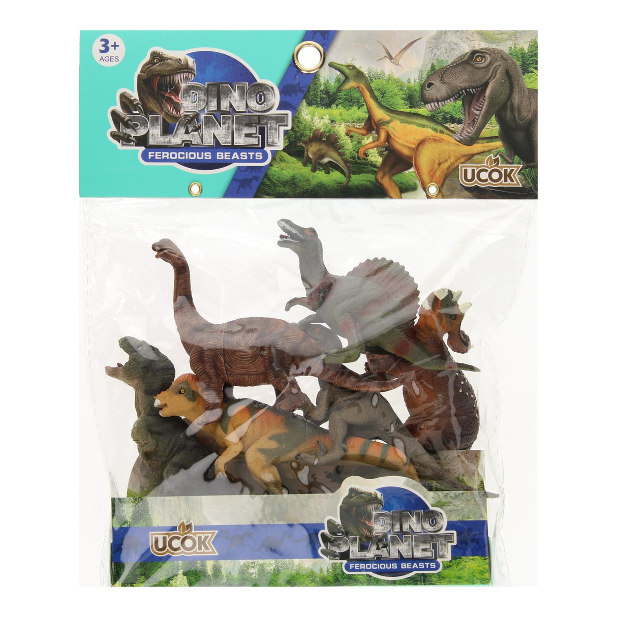 Dinosaur luksus legesæt, 6 stk.
