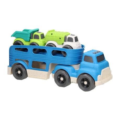 Lobbes toys bv biltransporter genbrug - blå
