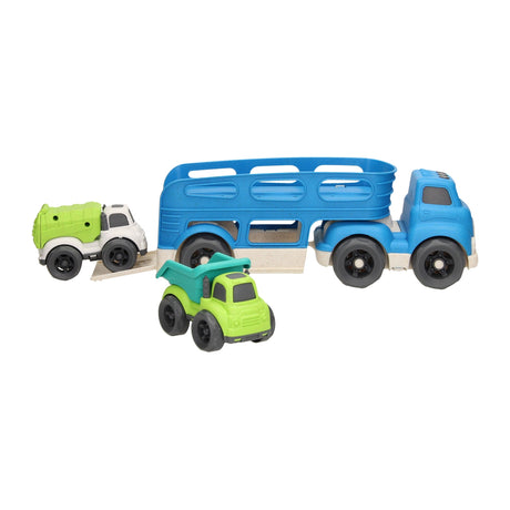 Lobbes toys bv biltransporter genbrug - blå