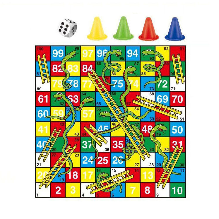 Snakes ladder spil lille
