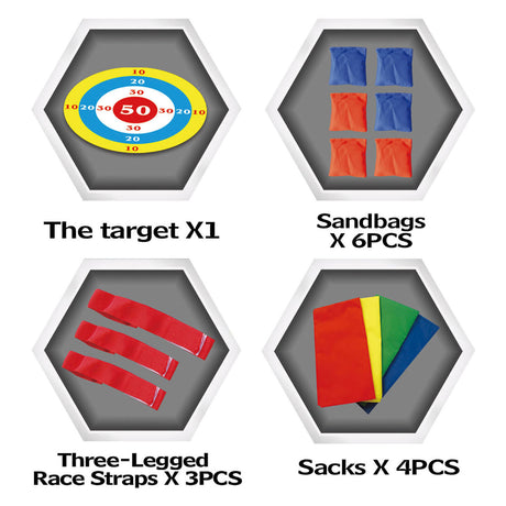 Lobbes toys bv klassiske spil udendørs 3i1 udendørs spil