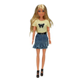 Fashion pop jeans serie forårs sommerfugl