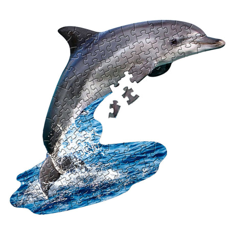 Formpuslespil delfin, 100 stk.