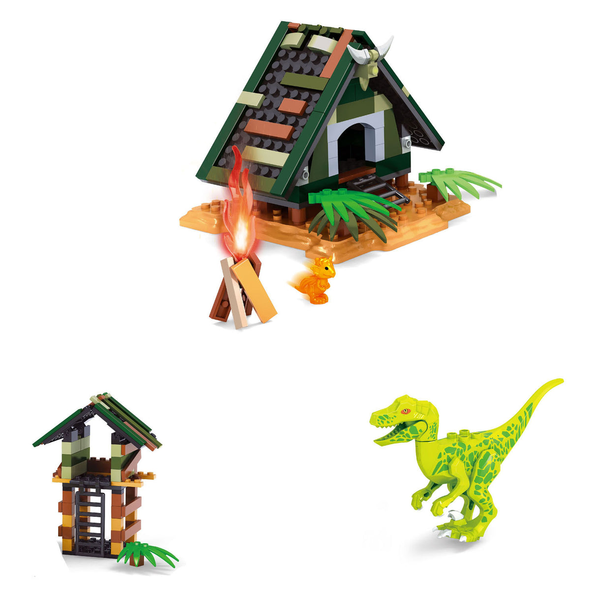 Byggesæt dino kabinet - 252 stk.