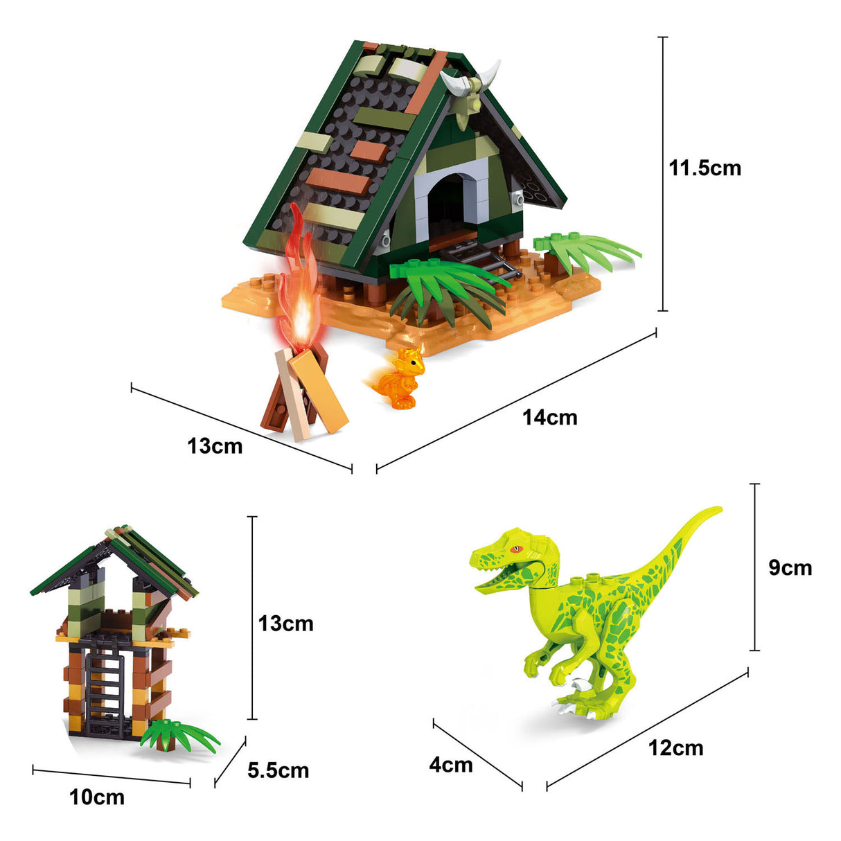 Byggesæt dino kabinet - 252 stk.