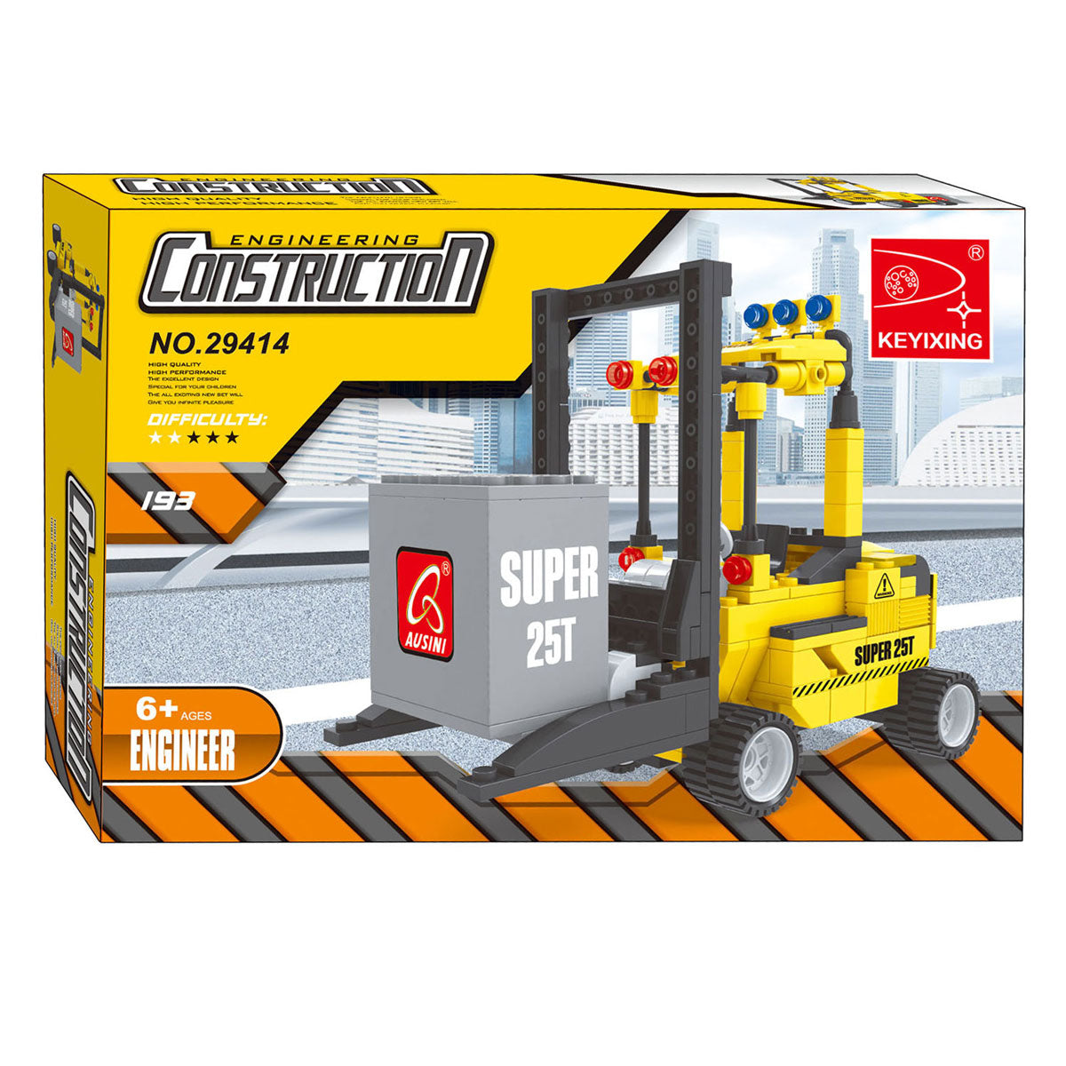 Gaffeltruck byggesæt - 195 stk.