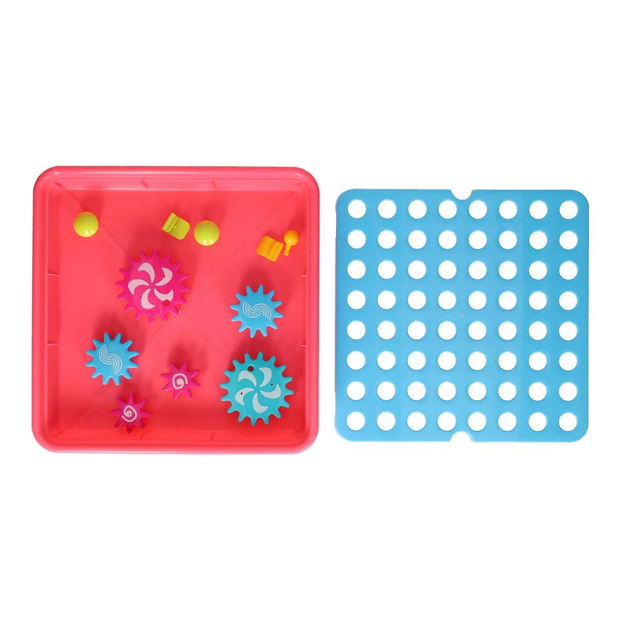 Lobbes toys bv gear sæt pædagogisk legetøj pink 20-delt farverig kreativ.