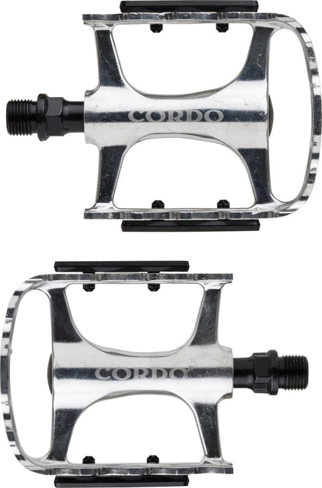 Cordo trekking pedalen aluminium - zilver