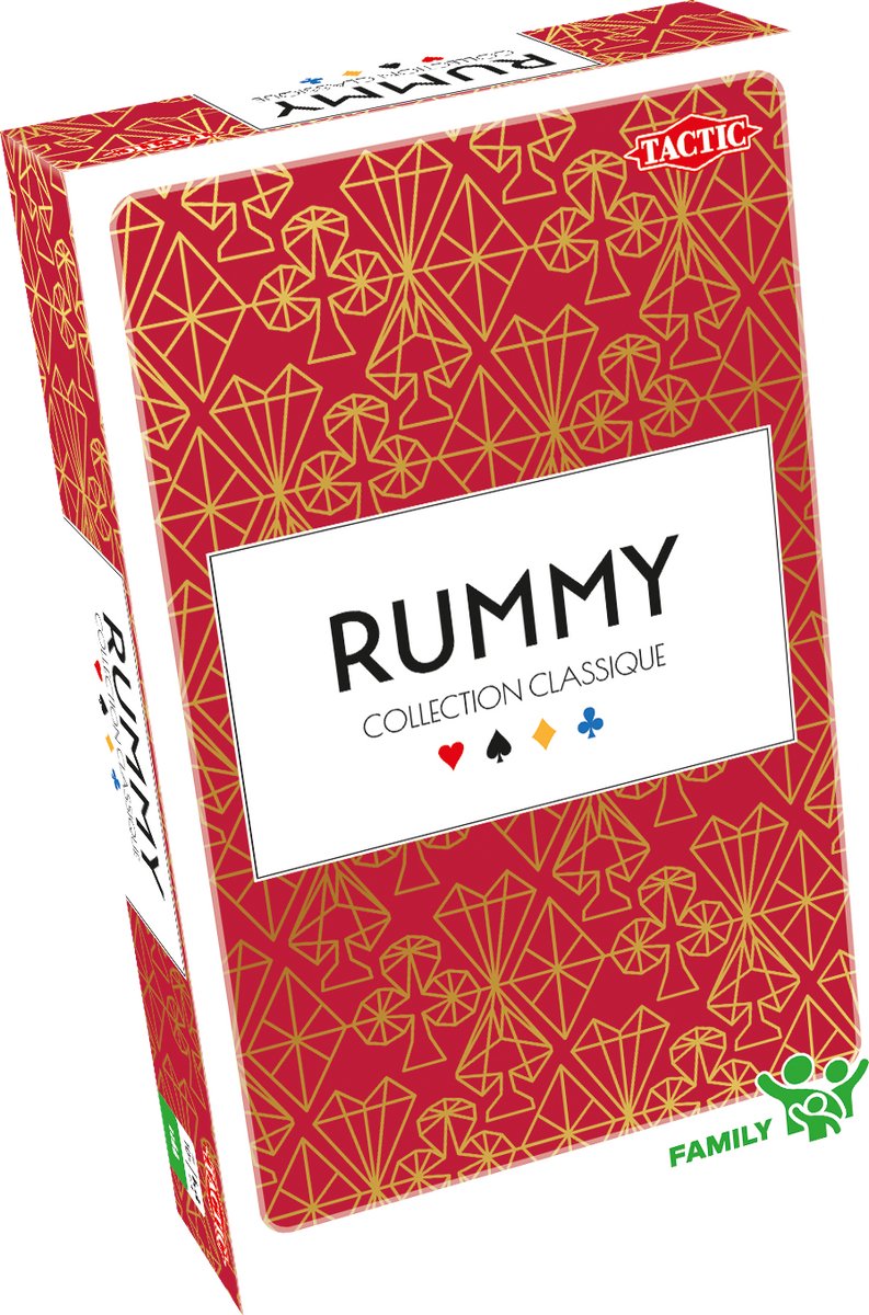 Tactic rummy – bordspel – compacte editie – klassiek tegelspel – 2-4 spelers – vanaf 10 jaar