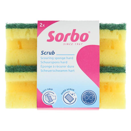 Sorbo skuresvamp med håndtag sæt a 2 xl