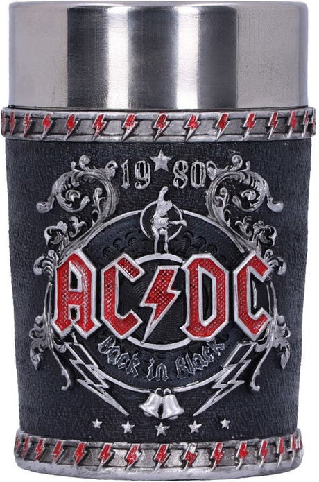 Nemesis now - ac dc bagside i sort shotglas - flerfarvet
