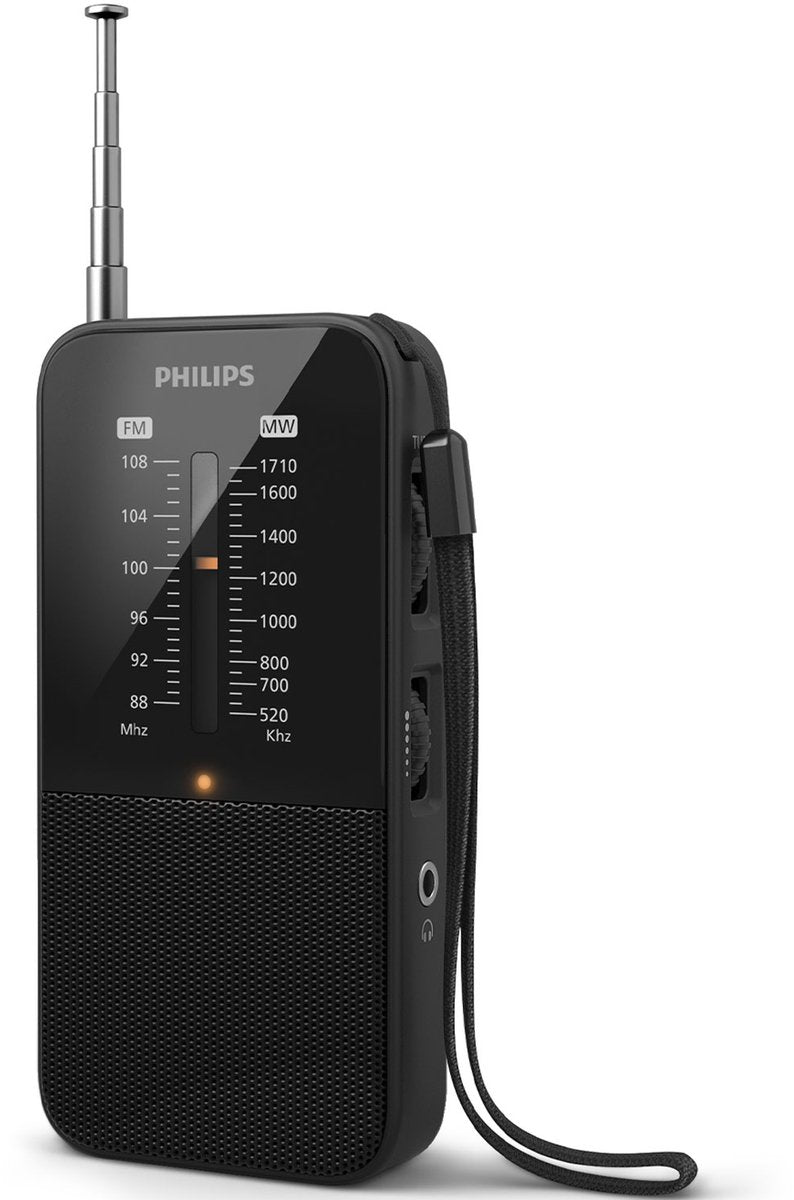 Philips LED-radio AM FM-afspiller Philips Tar1509 00 sort