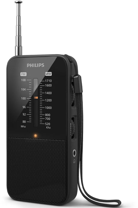 Philips LED-radio AM FM-afspiller Philips Tar1509 00 sort