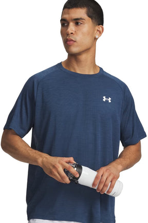 Under armour ua tech texture rød ss-blu herre sportstrøje - wham blå - hvid