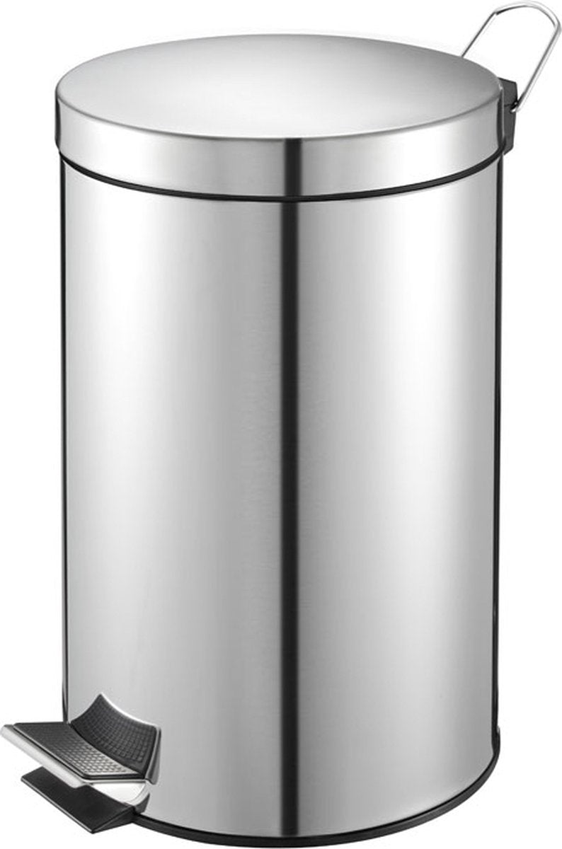 V-del - pedalspand 3 liter - rustfrit stål - rustfrit stål - affaldsspand