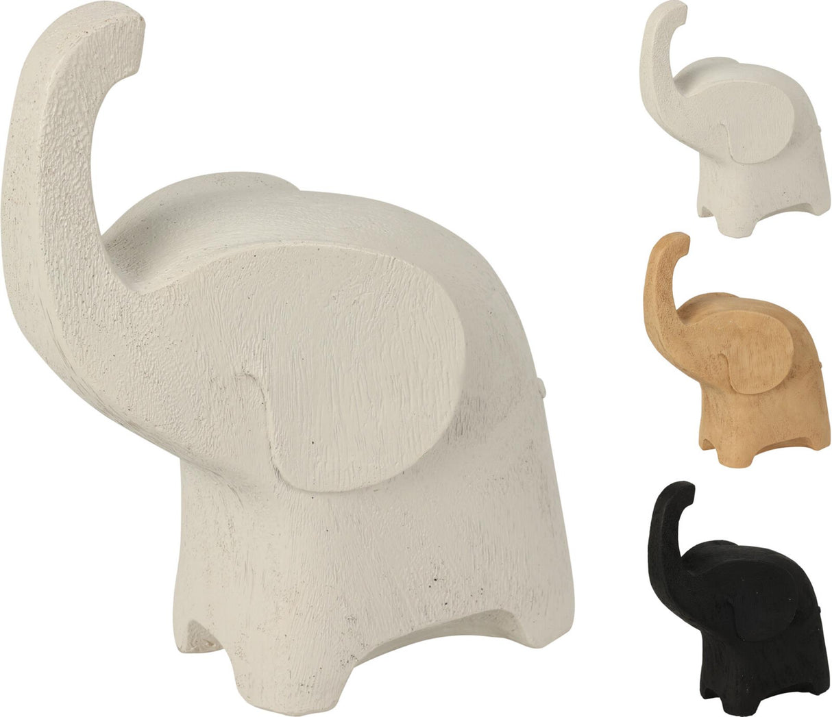Cosydecor deco elefant 20 cm 3 assorterede