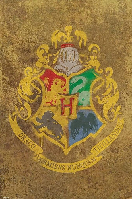 Harry Potter Hogwarts Crest plakat 61x91,5 cm