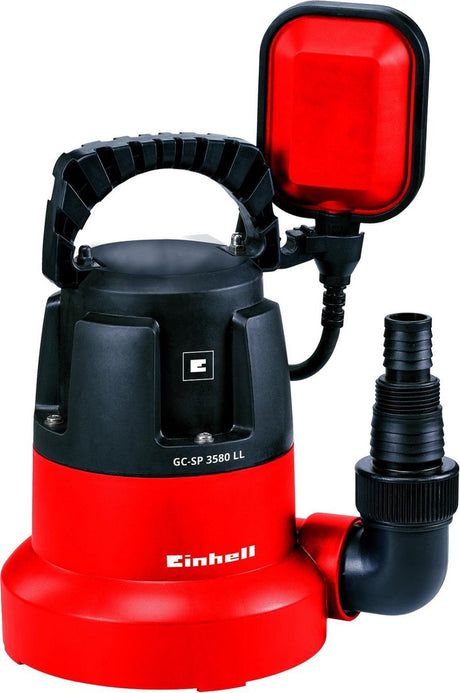 Einhell elektrisk dykpumpe GC-SP 3580 ll - 350 w - 8000 l h - max. hoved: 7,5 m - max. nedsænkningsdybde: 7 m - sug op til: 1 mm - trinløst justerbar svømmerafbryder