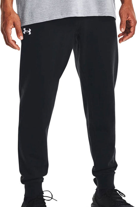 Under Armour UA Rival Fleece Joggers-BLK Sportsbukser til mænd - Sort - Hvid