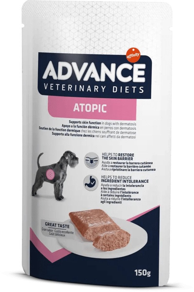 Advance veterinær diæt hund atopisk følsom hud - 8x150 gr