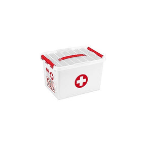 Sunware q-line førstehjælpskasse 22 liter hvid rød 40x30x26cm