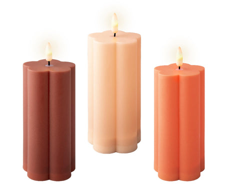 Lumineo solar candle plastic ø7.5cmx15cm