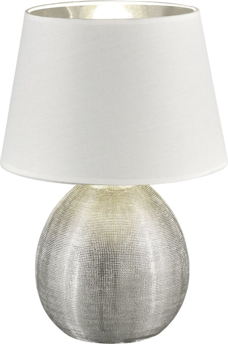 Rl live your light reality luxor - bordlampe - sølv - ekskl. 1x e27 4,9 w - ledningskontakt