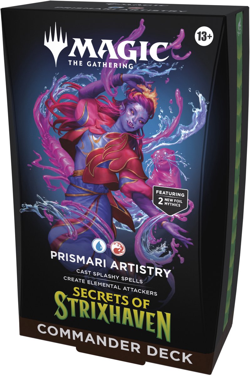 Magic the gathering magic: strixhavens kommandantdæks samlende hemmeligheder - prismari-kunstneri