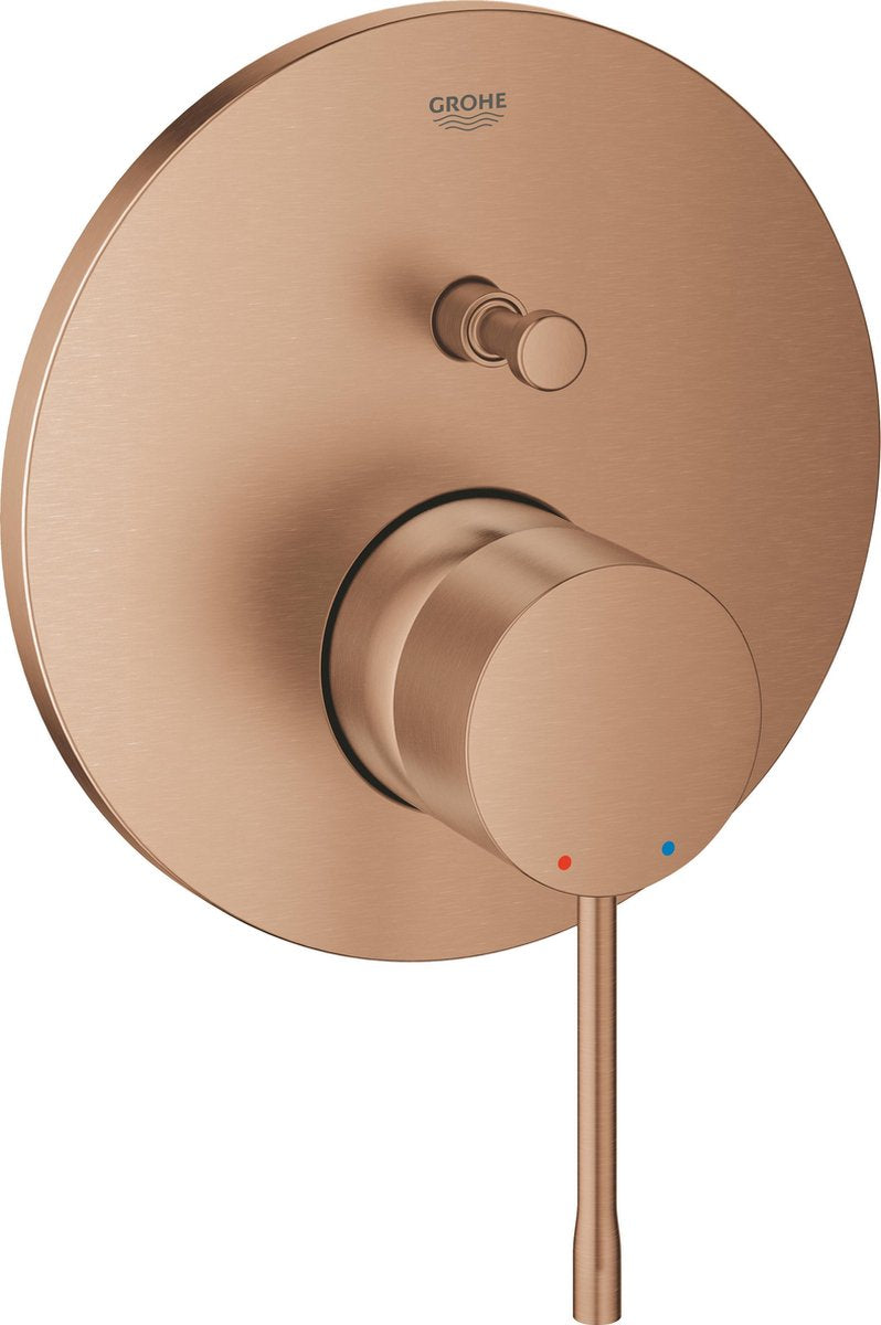 Grohe essence indbygget brusehane - overflademonteret del - 2 udtag - børstet varm solnedgang (mat bronze)
