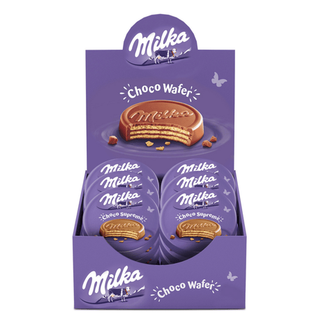 Milka chokolade wafer single (30x 30gr)