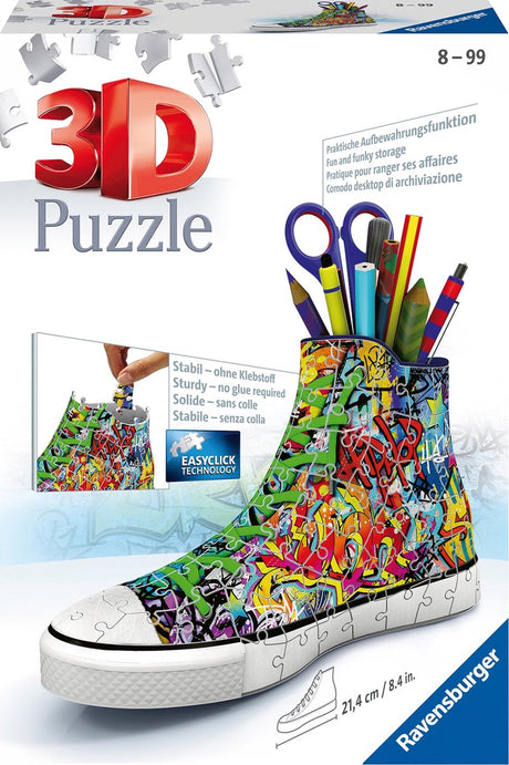 Ravensburger sneaker graffiti print - 3D puslespil - 108 brikker