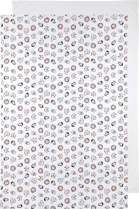 Meyco babydyr uni tremmesenge - 2-pak - hvid - 75x100cm - 0,3 tom
