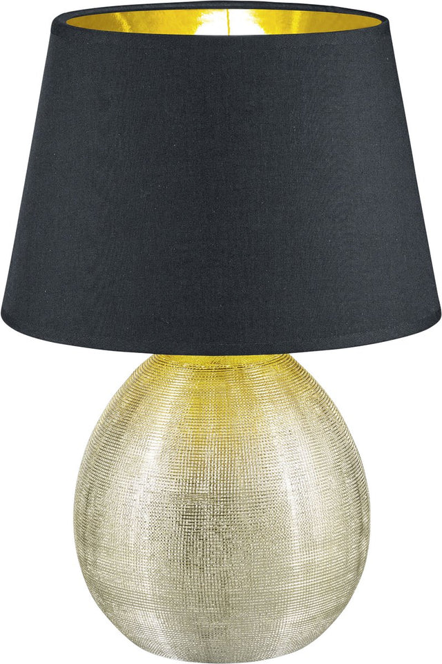 Rl live your light reality luxor - bordlampe - guld - ekskl. 1x e27 4,9 w - ledningskontakt