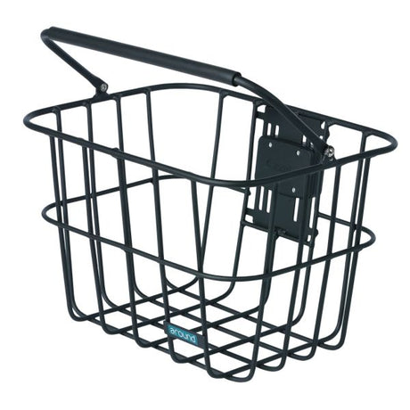 Omkring cykelkurv es aftagelig inkl. monteringsplade til click-fix adapter - mat sort