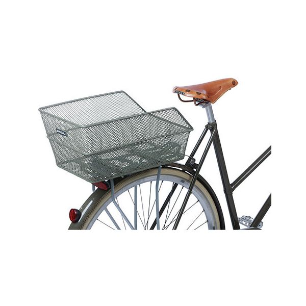 Basil Cento Flower - Bicycle Basket - På bagsiden - Olive Green
