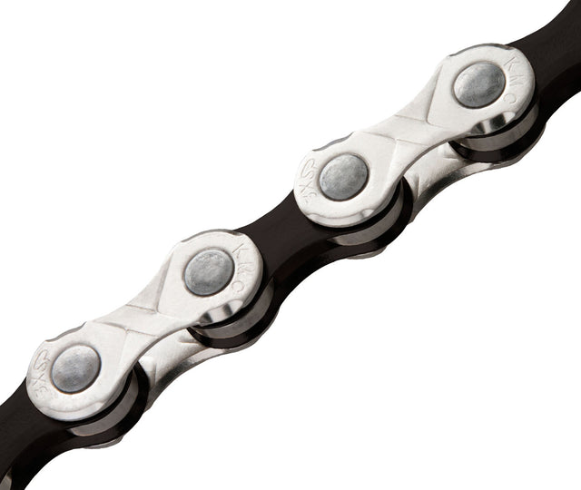 KM C E10 E-Bike Bicycle Chain 10 Speed 1 2x11 128 132 Sch Silver Black