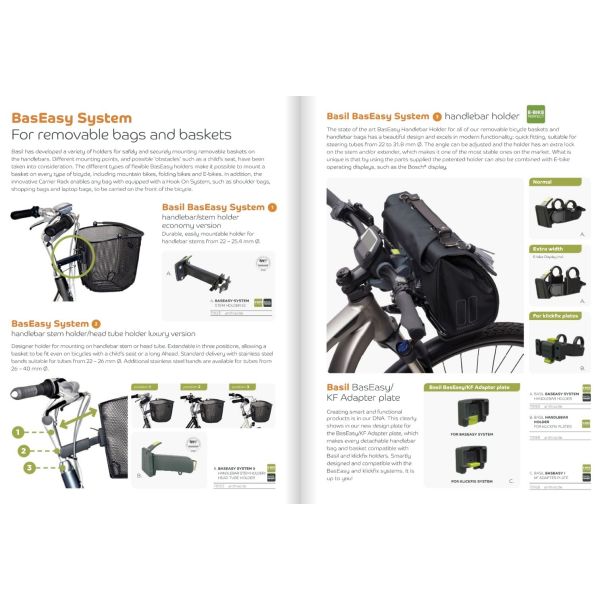 Basil KF - Styrende bueholder - Sort