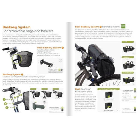 Basil KF - Styrende bueholder - Sort