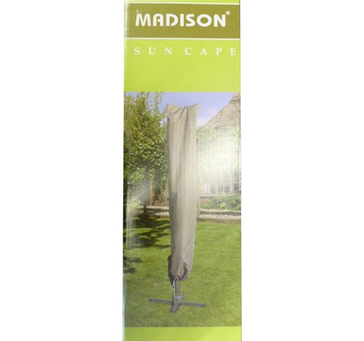 Madison parasolbetræk beskyttelsesbetræk til stående og hængende parasol grå 50x245cm.