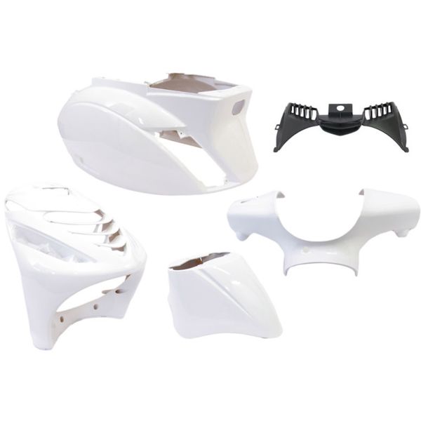 Edge Storge 5-delt til Piaggio Zip-SP fra år 2000-Glossy White