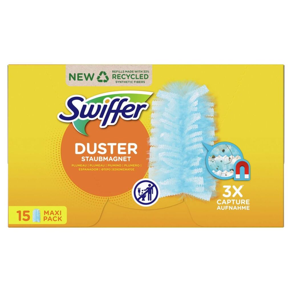 Swiffer støvfang og lås støvklude 15 stk