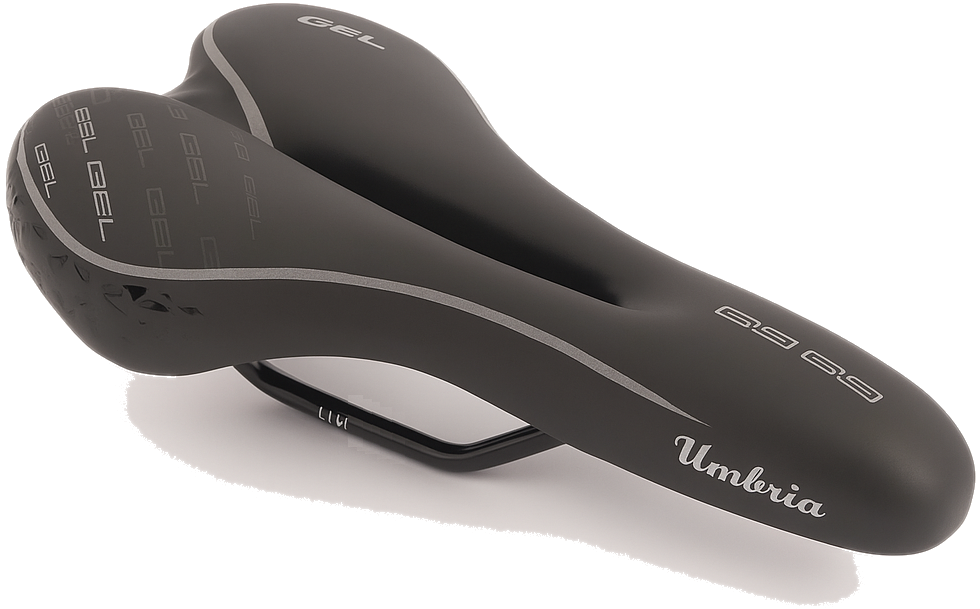 Cykel Saddle Edge Umbria Gel - Sort