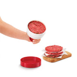 Metaltex køkkenhjælpere hamburgerpresse 11 cm rød hvid