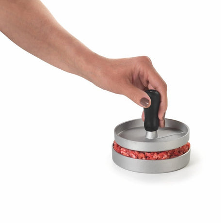Metaltex køkkenhjælpere hamburgerpresse 11,5 cm stål sort