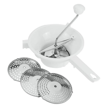 Metaltex gennemløbssigte 20 cm rustfrit stål hvid