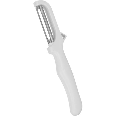 Metaltex speedy skræller 18cm hvid på karton